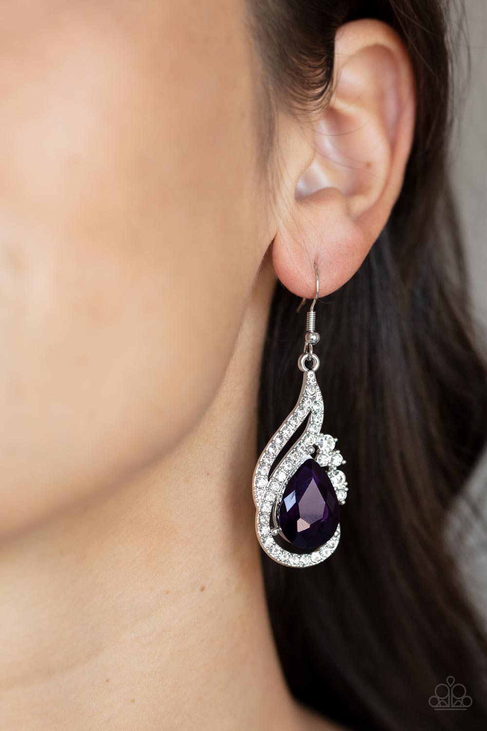 Dancefloor Diva - Purple Earrings - Sabrina's Bling Collection