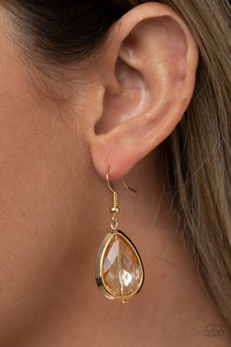 Drop-Dead Duchess - Gold Earrings - Sabrina's Bling Collection