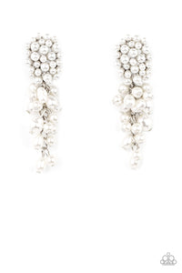 Fabulously Flattering - White Earrings - Sabrina's Bling Collection