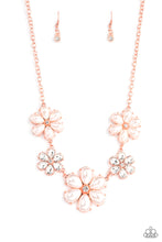 Load image into Gallery viewer, Fiercely Flowering - Copper &amp; Pearl Necklace - Sabrina&#39;s Bling Collection