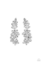 Load image into Gallery viewer, Frond Fairytale - White Rhinestone Earrings - Sabrina&#39;s Bling Collection