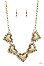 Load image into Gallery viewer, Kindred Hearts - Brass Necklace - Sabrina&#39;s Bling Collection