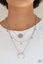 Load image into Gallery viewer, Lunar Lotus - Pink Necklace - Sabrina&#39;s Bling Collection