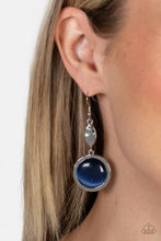 Load image into Gallery viewer, Magically Magnificent - Blue Cat&#39;s Eye Stone Earrings - Sabrinas Bling Collection