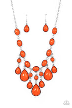 Load image into Gallery viewer, Mediterranean Mystery - Orange Necklace - Sabrina&#39;s Bling Collection