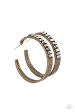 Load image into Gallery viewer, More To Love - Brass Earrings - Sabrina&#39;s Bling Collection