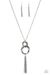 Orbiting Splendor - Black Necklace - Sabrina's Bling Collection