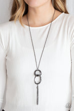Load image into Gallery viewer, Orbiting Splendor - Black Necklace - Sabrina&#39;s Bling Collection