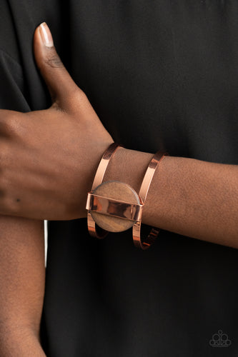 Organic Fusion - Copper & Wood Bracelet - Sabrina's Bling Collection