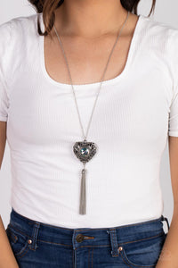 Prismatic Passion - Green Iridescent Heart Necklace - Sabrinas Bling Collection