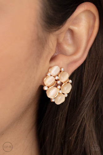 Row, Row, Row Your YACHT - Gold Earrings - Sabrina's Bling Collection