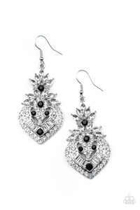Royal Hustle - Black Earrings - Sabrina's Bling Collection