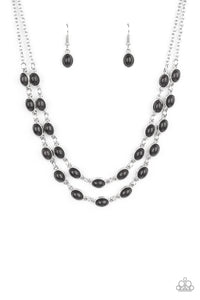 Sahara Safari - Black Necklace - Sabrina's Bling Collection