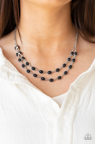 Sahara Safari - Black Necklace - Sabrina's Bling Collection