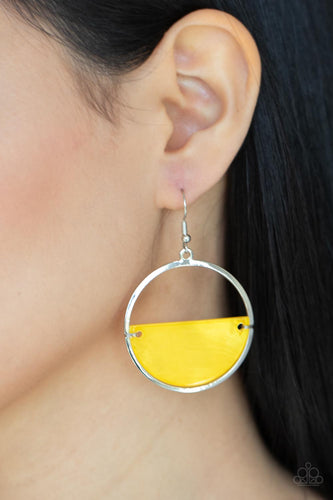 Seashore Vibes - Yellow Earrings - Sabrina's Bling Collection