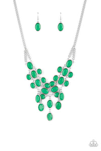 Serene Gleam - Green Necklace - Sabrina's Bling Collection