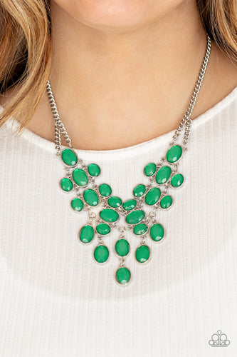 Serene Gleam - Green Necklace - Sabrina's Bling Collection