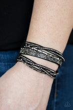 Load image into Gallery viewer, Tough Girl Glamour - Black Bracelet - Sabrina&#39;s Bling Collection