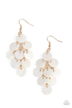 Load image into Gallery viewer, Tropical Tryst - Gold &amp; White Shell Earrings - Sabrinas Bling Collection