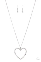 Load image into Gallery viewer, Va-Va-VALENTINE - White Heart Necklace - Sabrina&#39;s Bling Collection