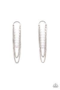 Vintage VIP - White Pearl Earrings - Sabrina's Bling Collection
