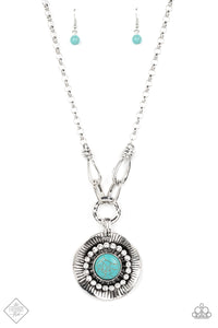 Badlands Treasure Hunt - Blue Turquoise Necklace - July 2022 Fashion Fix - Sabrina's Bling Collection