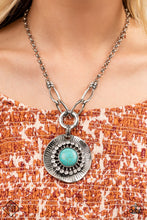 Load image into Gallery viewer, Badlands Treasure Hunt - Blue Turquoise Necklace - July 2022 Fashion Fix - Sabrina&#39;s Bling Collection
