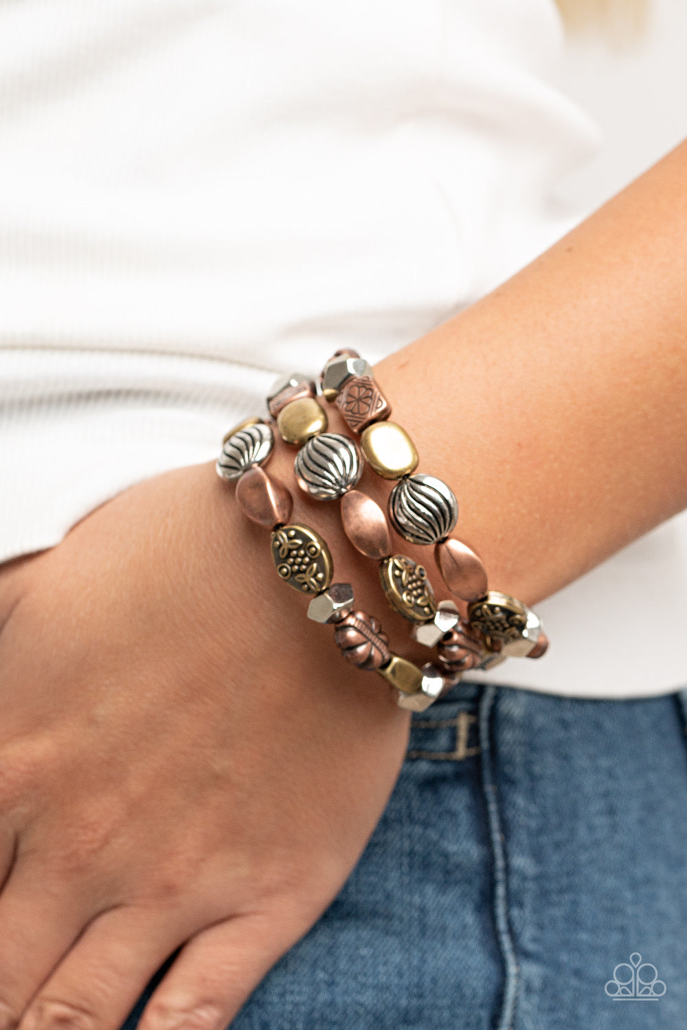 Charmingly Cottagecore - Multi Floral Bracelet - Sabrina's Bling Collection