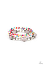 Load image into Gallery viewer, Confidently Crafty - Silver &amp; Multi Seed Bead Bracelet - Sabrina&#39;s Bling Collection