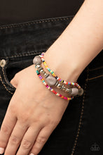 Load image into Gallery viewer, Confidently Crafty - Silver &amp; Multi Seed Bead Bracelet - Sabrina&#39;s Bling Collection