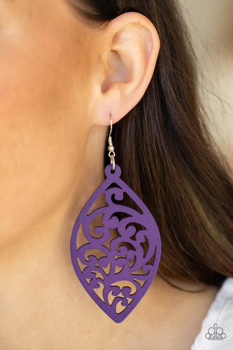 Coral Garden - Purple Earrings - Sabrina's Bling Collection Earrings