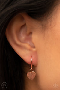 Dainty Desire - Copper Heart Choker Necklace - Sabrina's Bling Collection