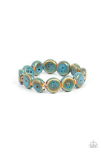 Load image into Gallery viewer, Earthy Entrada - Blue Bracelet - Sabrina&#39;s Bling Collection