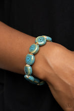 Load image into Gallery viewer, Earthy Entrada - Blue Bracelet - Sabrina&#39;s Bling Collection