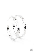 Load image into Gallery viewer, Exhilarated Edge - Silver Earrings - Sabrina's Bling Collection