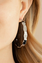 Load image into Gallery viewer, Exhilarated Edge - Silver Earrings - Sabrina's Bling Collection