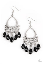 Load image into Gallery viewer, Famous Fashionista - Black Teardrop Earrings - Sabrina&#39;s Bling Collection