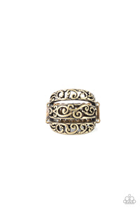 FRILLED To Be Here - Brass Ring - Sabrina's Bling Collection