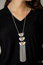 Load image into Gallery viewer, Gallery Expo - Orange Necklace - Sabrina&#39;s Bling Collection