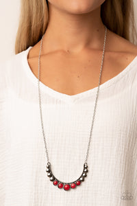 Horseshoe Bend - Red Stone Necklace - Sabrina's Bling Collection