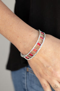 Industrial Icing - Red Bracelet - Sabrina's Bling Collection