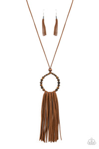 Namaste Mama - Brown Tiger's Eye Necklace - Sabrina's Bling Collection
