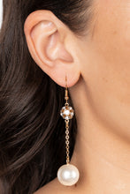 Load image into Gallery viewer, Nautical Nostalgia - Gold &amp; Pearl Earrings - Sabrinas Bling Collection