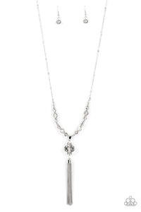 One SWAY or Another - Silver Rhinestone Necklace - Sabrinas Bling Collection