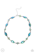 Load image into Gallery viewer, Prismatic Reinforcements - Green Iridescent Necklace - Sabrina&#39;s Bling Collection