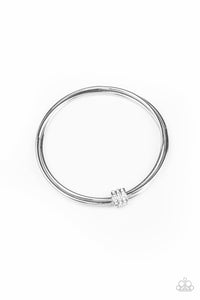 Roll Out The Rhinestones - White Bracelet - Sabrina's Bling Collection