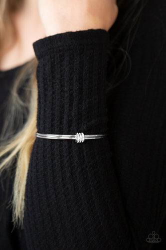 Roll Out The Rhinestones - White Bracelet - Sabrina's Bling Collection