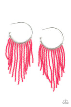 Load image into Gallery viewer, Saguaro Breeze - Pink Seed Bead Hoop Earrings - Sabrinas Bling Collection
