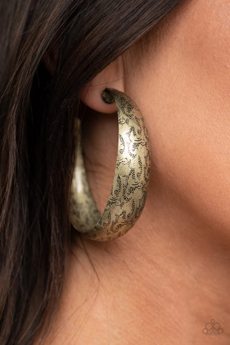 Sahara Sandstorm - Brass Earrings - Sabrina's Bling Collection