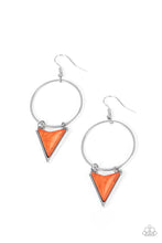 Load image into Gallery viewer, Sahara Shark - Orange Stone Earrings - Sabrina&#39;s Bling Collection